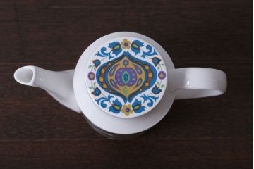 イギリスビンテージ　MIDWINTER(ミッドウィンター)　Bengal(ベンガル)シリーズ　ティーポット、砂糖入れ、ミルク入れのセット