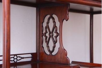 中古　唐木材　豪華な飾り棚