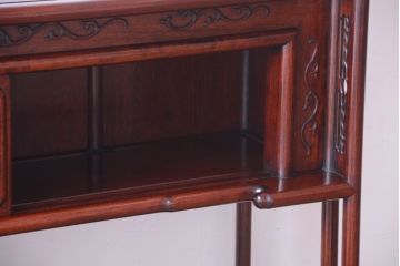 中古　唐木材　豪華な飾り棚