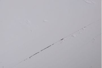 アンティーク家具　アンティークペイント　気泡ガラス入り!小振りな収納棚(下駄箱)