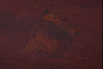 アンティーク家具　和製アンティーク　銀モールガラス入り!古い木製の引き戸収納棚(下駄箱)