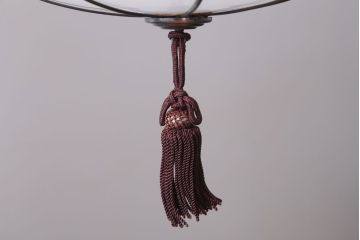 和製アンティーク　飾り房付き　銅巻　モダンな電笠