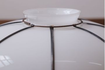 和製アンティーク　飾り房付き　銅巻　モダンな電笠