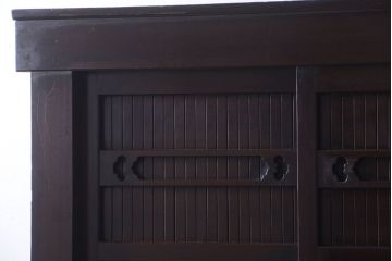 アンティーク家具　古民具・骨董　昇り引き出し付き!六尺　古い木製の高級水屋箪笥