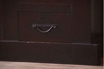アンティーク家具　古民具・骨董　昇り引き出し付き!六尺　古い木製の高級水屋箪笥