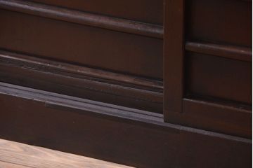 アンティーク家具　古民具・骨董　昇り引き出し付き!六尺　古い木製の高級水屋箪笥