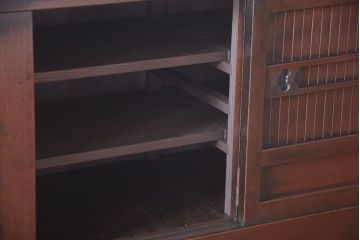 アンティーク家具　古民具・骨董　昇り引き出し付き!六尺　古い木製の高級水屋箪笥