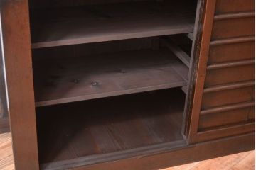 アンティーク家具　古民具・骨董　昇り引き出し付き!六尺　古い木製の高級水屋箪笥