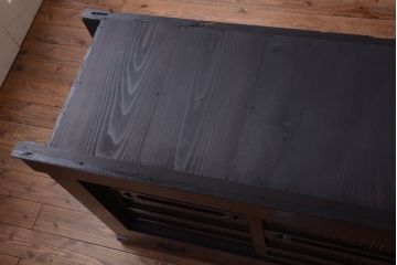 アンティーク家具　古民具・骨董　昇り引き出し付き!六尺　古い木製の高級水屋箪笥