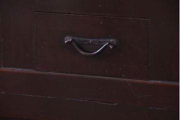 アンティーク家具　古民具・骨董　昇り引き出し付き!六尺　古い木製の高級水屋箪笥