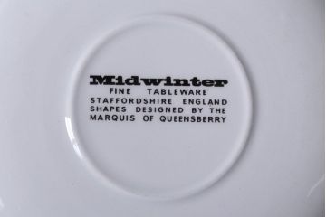 イギリスビンテージ　MIDWINTER(ミッドウィンター)　Queensberry(クイーンズベリー)シリーズ　カップ&ソーサー6客