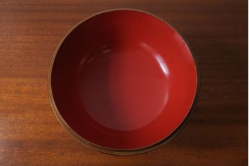 古民具・骨董　明治　総欅漆塗り行器(家紋・漆器・太平)(2)