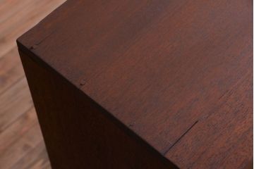 レトロ家具　昭和レトロ　大きな横型アンティークマス目棚(2)