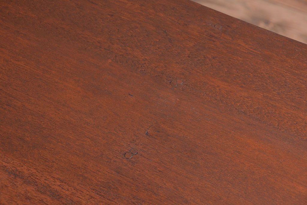 レトロ家具　昭和レトロ　大きな横型アンティークマス目棚(2)