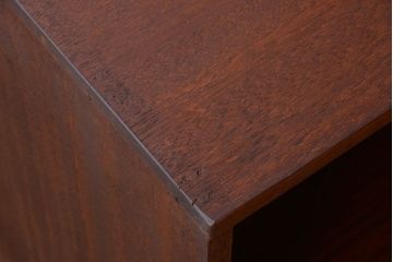 レトロ家具　昭和レトロ　大きな横型アンティークマス目棚(2)