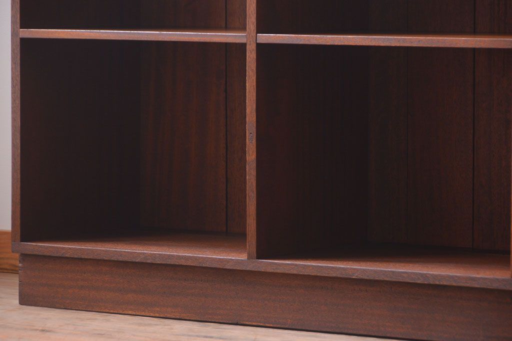 レトロ家具　昭和レトロ　大きな横型アンティークマス目棚(2)