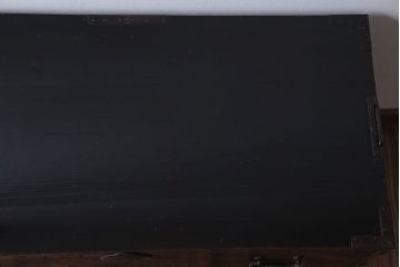 アンティーク家具　 和製アンティーク　鉄脚付き!シンプルな古い木の時代箪笥ローボード(2)