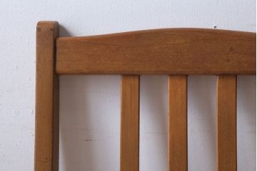 アンティーク家具　和製アンティーク　アンティークリネン座面のシンプルなダイニングチェア(2)