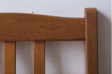 アンティーク家具　和製アンティーク　アンティークリネン座面のシンプルなダイニングチェア(2)