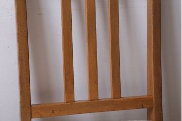 アンティーク家具　和製アンティーク　アンティークリネン座面のシンプルなダイニングチェア(2)