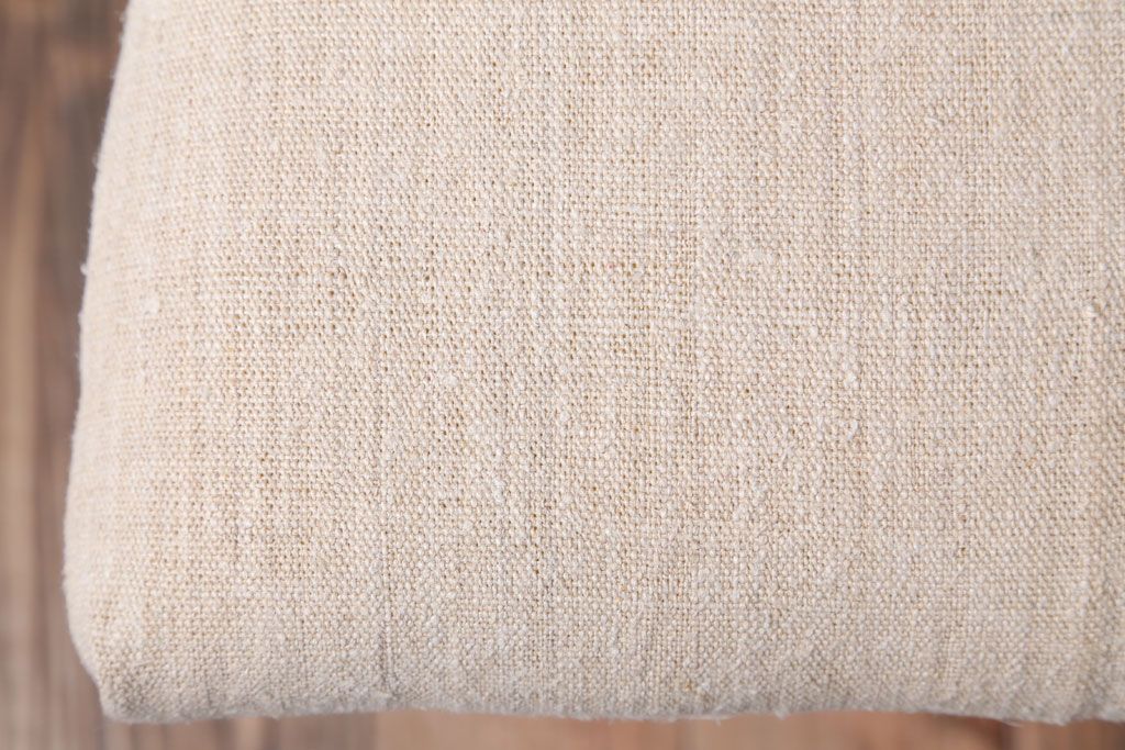 アンティーク家具　和製アンティーク　アンティークリネン座面のシンプルなダイニングチェア(2)