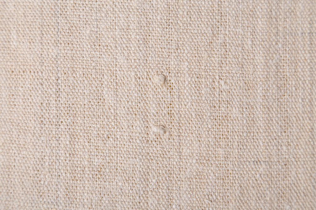 アンティーク家具　和製アンティーク　アンティークリネン座面のシンプルなダイニングチェア(2)