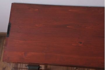 アンティーク家具　和製アンティーク　鉄脚付き!シンプルな衣装箪笥ローボード