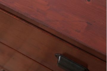 アンティーク家具　和製アンティーク　鉄脚付き!シンプルな衣装箪笥ローボード