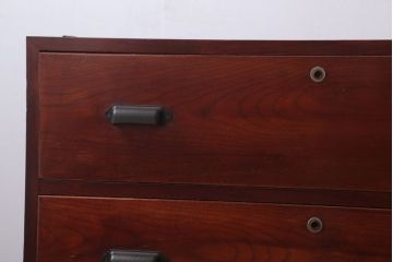 アンティーク家具　和製アンティーク　鉄脚付き!シンプルな衣装箪笥ローボード(2)