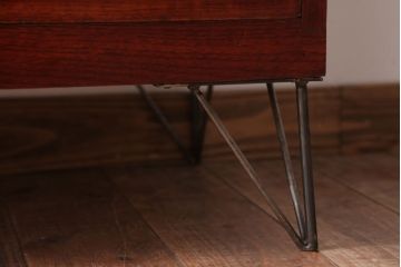 アンティーク家具　和製アンティーク　鉄脚付き!シンプルな衣装箪笥ローボード(2)