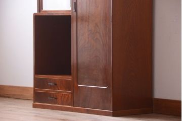 中古　ガラスケース付き!高級収納戸棚(三味線ケース)