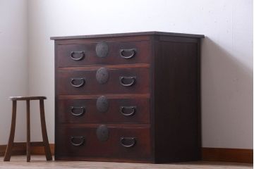 アンティーク家具　古民具・骨董　上品な衣装箪笥カウンターテーブル(作業台)