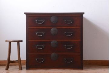 アンティーク家具　古民具・骨董　上品な衣装箪笥カウンターテーブル(作業台)