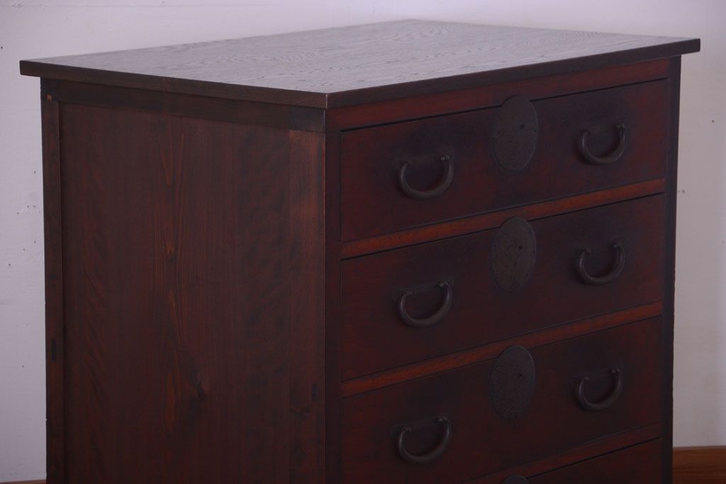 アンティーク家具　古民具・骨董　上品な衣装箪笥カウンターテーブル(作業台)