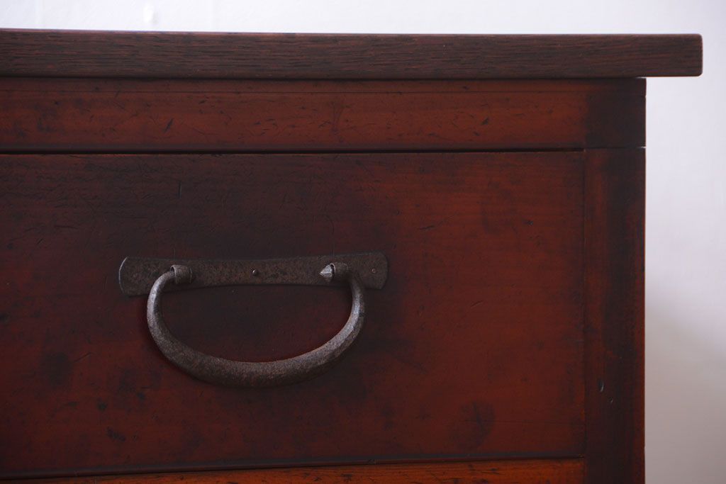 アンティーク家具　古民具・骨董　上品な衣装箪笥カウンターテーブル(作業台)