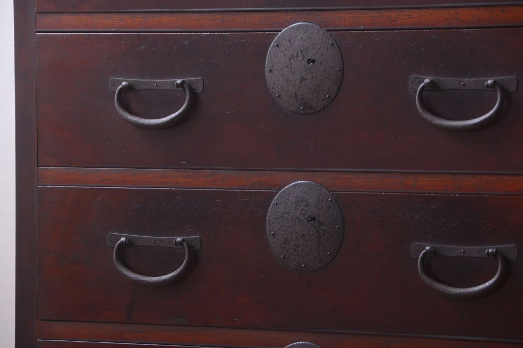 アンティーク家具　古民具・骨董　上品な衣装箪笥カウンターテーブル(作業台)