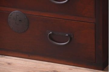 アンティーク家具　古民具・骨董　上品な衣装箪笥カウンターテーブル(作業台)