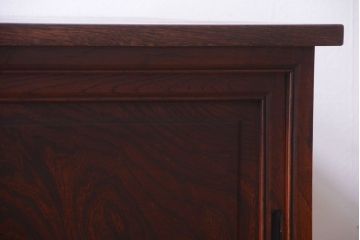 アンティーク家具　古民具・骨董　脚付きのアンティーク時代箪笥カウンターテーブル(作業台)