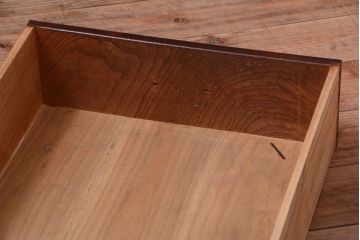 アンティーク家具　古民具・骨董　脚付きのアンティーク時代箪笥カウンターテーブル(作業台)