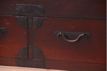 アンティーク雑貨　古民具・骨董　明治期　引き出し付き!大きなアンティーク長持