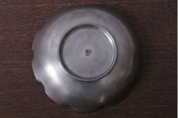 アンティーク雑貨　和製アンティーク　鳳山・本錫製、菓子器(煎茶道具)