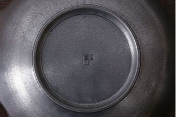 アンティーク雑貨　和製アンティーク　鳳山・本錫製、菓子器(煎茶道具)