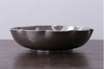 アンティーク雑貨　和製アンティーク　鳳山・本錫製、菓子器(煎茶道具)