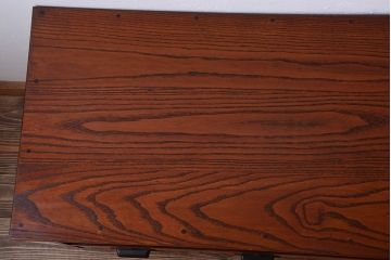 レトロ家具　 昭和レトロ　鉄脚付き!アンティークローボード