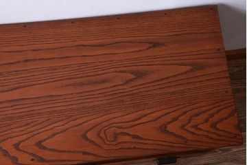 レトロ家具　 昭和レトロ　鉄脚付き!アンティークローボード