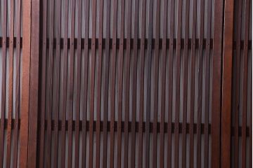 和製アンティーク　古い木のシンプルな格子戸4枚セット