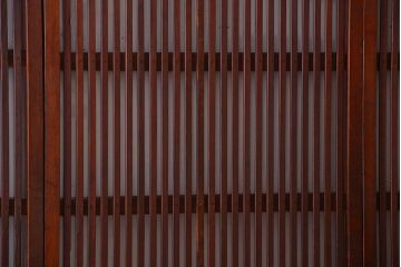 和製アンティーク　古い木のシンプルな格子戸4枚セット