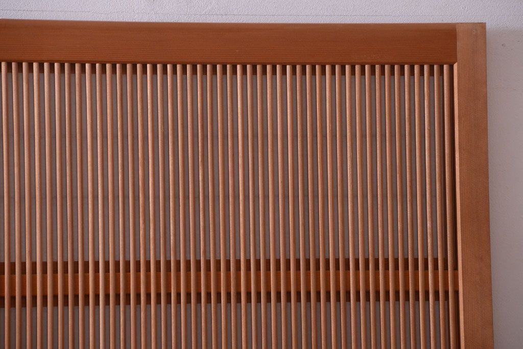 アンティーク　高級品!腰板欅材の木味障子格子戸3枚セット