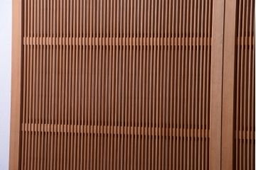 アンティーク　高級品!腰板欅材の木味障子格子戸3枚セット
