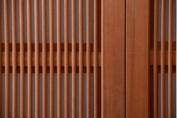 アンティーク　高級品!腰板欅材の木味障子格子戸3枚セット